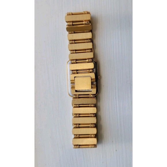 Seiko Quartz 7320-5889 Vintage Gold Tone Rectangular Dress Watch Japan 1984 - Picture 11 of 16